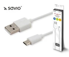 USB Kabelis - SAVIO CL-123 1m USB A į micro USB B 480 Mbit/s