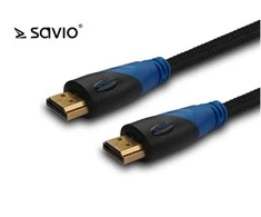Savio CL-49 HDMI cable 5 m HDMI Type A (Standard) Juodas,Mėlyna