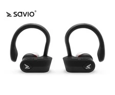 Belaidės Ausinės - Savio TWS-03 Juodos