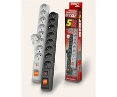 ACAR S8 Juodas 8 AC outlet(s) 230 V 1,5m