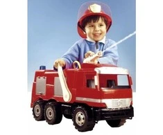 Gaisrinė mašina Lena Mercedes Actros, 64 cm (išlaiko 50 kg apkrovą)