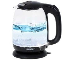 Mesko | Virdulys | MS 1302w | Elektrinis | 2200 W | 1,7 l | Stiklas | 360° sukamasis pagrindas | Baltas