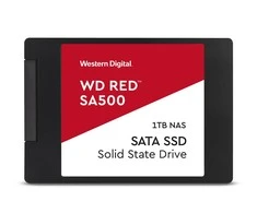 WD Raudona SSD SA500 NAS 1TB 2.5" SATA III 6 Gb/s vidinis, vienos pakuotės, maitinamas „SANDISK“