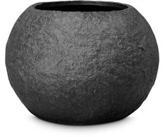 Fleur Ami Vokietija fleur ami Ø60x43cm vazonas Rocky Globe 60, juodas granite