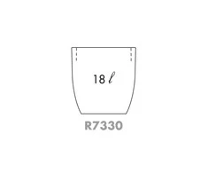 Nicoli ø30x30cm vazonas Rhea 30 rūdinto plieno spalvos