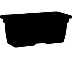 Nicoli 80x40x34cm lovelis Cassetta Mega 80, antracito spalvos