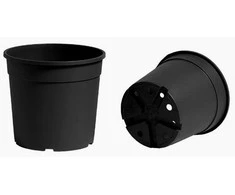 Nicoli 3l vazonas CONTAINER IME 18cm juodas