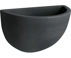 Nicoli 32x18x21cm sieninis vazonas Clio 32 antracito spalvos
