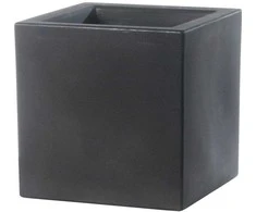 Teraplast Italija Teraplast 40x40x40cm vazonas Schio Cubo 40 antracito spalvos