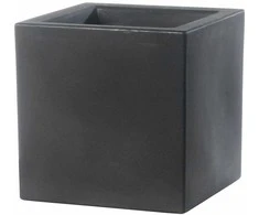 Teraplast Italija Teraplast 58x58x58cm vazonas Schio Cubo 60 antracito spalvos