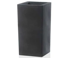 Teraplast Italija Teraplast 40x40x80cm vazonas Schio Cubo Alto 80 antracito spalvos