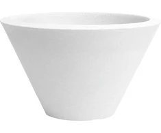 Nicoli ø60x36cm vazonas Chiron 60 baltos spalvos