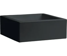 Nicoli 25x25x12cm vazonas Minos 25 antracito spalvos
