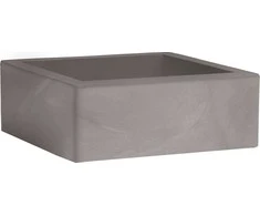 Nicoli 25x25x12cm vazonas Minos 25 pelenų spalvos