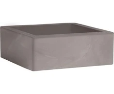 Nicoli 40x40x15cm vazonas Minos 40 pelenų spalvos
