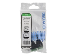 3-jų kontaktų blokas iki 3,5 mm, 2 vnt., varžtas, 3,5 mm DELTACO juodas / TBL-1007