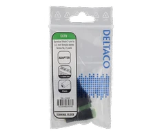 3-jų kontaktų blokas iki 3,5 mm, 2 vnt., varžtas, 3,5 mm DELTACO juodas / TBL-1008
