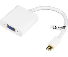 Adapteris DELTACO DisplayPort į VGA adapteris, 0,2m, baltas DP-VGA4