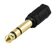 Adapteris DELTACO garso, 6.3mm M-3.5mm F stereo / AD-1-K