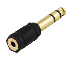 Adapteris DELTACO garso, 6.3mm M-3.5mm F stereo / AD-1-K