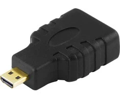 Adapteriai DELTACO HDMI High Speed Micro HDMI ha - HDMI ho / HDMI-24