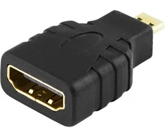 Adapteriai DELTACO HDMI High Speed Micro HDMI ha - HDMI ho / HDMI-24