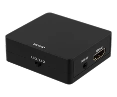 Adapteriai DELTACO HDMI į HDMI + SPDIF / 3.5mm, Ultra HD 30Hz, 5.1 / 2.1 audio, juodas / HDMI-7038
