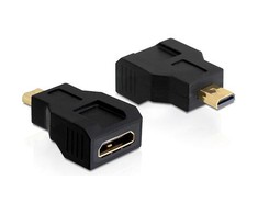 Delock Adapteris DELTACO micro HDMI-M - mini HDMI-F / HDMI-26