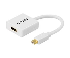 Adapteris DELTACO mini DisplayPort - HDMI, baltas / DP-HDMI2