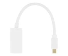 Adapteriai DELTACO Mini DP prie HDMI, 4K 60Hz, 0.2m, baltas / DP-HDMI46