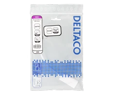 Adapteriai DELTACO Mini DP prie HDMI, 4K 60Hz, 0.2m, baltas / DP-HDMI46