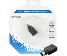 Adapteris DELTACO PS/2 male į USB female pelei ir klaviatūrai / USB-81