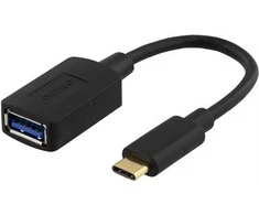 Adapteris DELTACO USB 3.1 "CA", juodas / USBC-1204