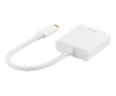 Adapteriai DELTACO USB-C į HDMI, 4096x2160 30Hz, baltas / USBC-HDMI7