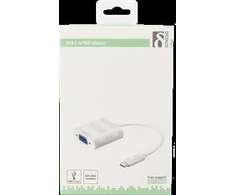 Adapteris DELTACO USBC-VGA1 USB 3.1-VG