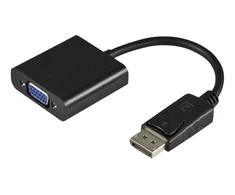 Adapteris DELTACO VGA - DisplayPort, 1080p 60Hz, 0.2m, juodas / DP-VGA7-K / R00110027