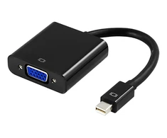 Adapteris DELTACO VGA - miniDisplayPort, 1080p 60Hz, 0.2m, juodas / DP-VGA3-K / 00110026