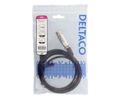 Adapteriai DELTACO XLR į 3.5mm, 1.5m, 3-kontaktų XLR, juodas / XLR-2000