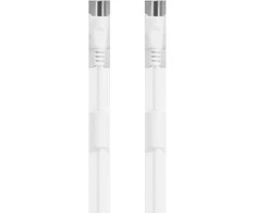 Antenos kabelis DELTACO 75 omų, ferito šerdys, paauksuotos jungtys, 1m, baltas / AN-101-K / R00150001