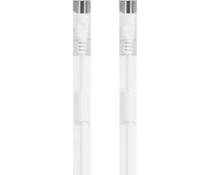 Antenos kabelis DELTACO 75 omų, ferito šerdys, paauksuotos jungtys, 5 m, baltas / AN-105-K / 00150004