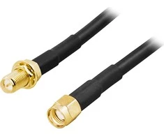 Goobay Antenos kabelis DELTACO RP-SMA - RP-SMA, 2m, juodas / SMA-FM200