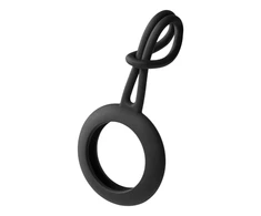 Apple AirTag dėklas DELTACO silikoninis, juodas / MCASE-TAG13