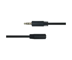 Audio kabelis DELTACO 3.5mm, paauksuotas, 5m, juodas / MM-162-K / R00180014