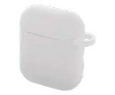 DELTACO „AirPods“ silikono dėklas, baltas / MCASE-AIRPS002