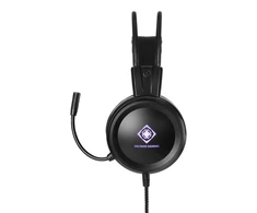 Ausinės DELTACO GAMING LED, veikia su Xbox ir Playstation, juodos / GAM-105