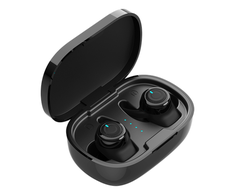 Belaidės ausinės Stretz TWS-112, 500 mAh, juodos