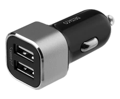 Automobilinis įkroviklis DELTACO USB, 2x USB-A, 2,4 A, 17 W USB-CAR126