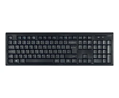 Bevielė klaviatūra DELTACO 105 klavišai, JK išdėstymas, 2,4 GHz USB nano imtuvas, juoda / TB-122-UK
