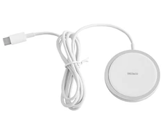 Bevieliks kroviklis DELTACO su magnetinio fiksavimo funkcija, tinka Apple iPhone 12/13, 1 m, baltas / QI-1034