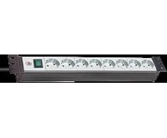 Brennenstuhl 19 "1.5", 8xCEE 7/4, 1xCEE 7/7, pet-protected connectors, 3m cable, sidabrinis / juodas 1156057018 / GT-663